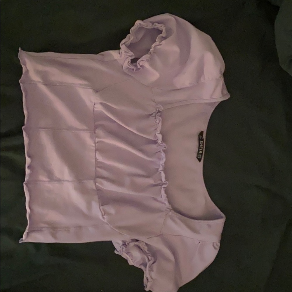 5/$15 Medium lavender crop top from Shein!